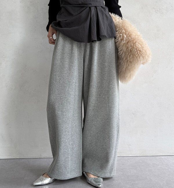  「ボンバーヒートスウェットパンツ」|チノ|グレー