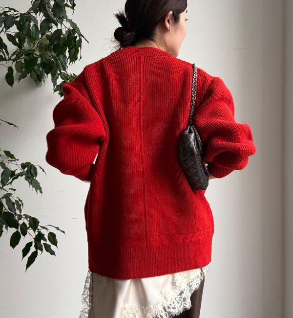  「ジップニットカーディガン」|カーディガン|