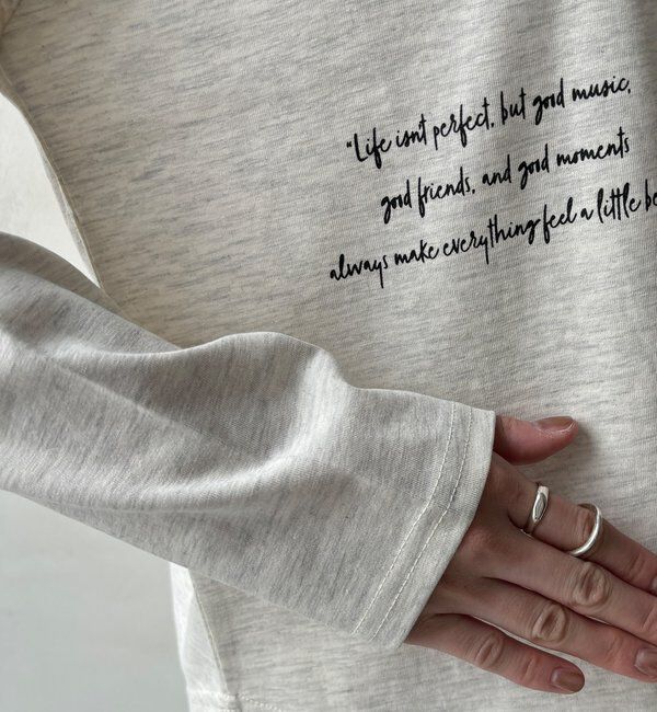  「【WEB限定】レタリングプリントロンTEE」|Tシャツ・カットソー|