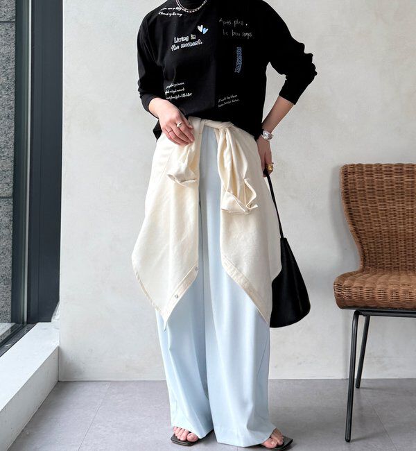  「【WEB限定】レタリングプリントロンTEE」|Tシャツ・カットソー|