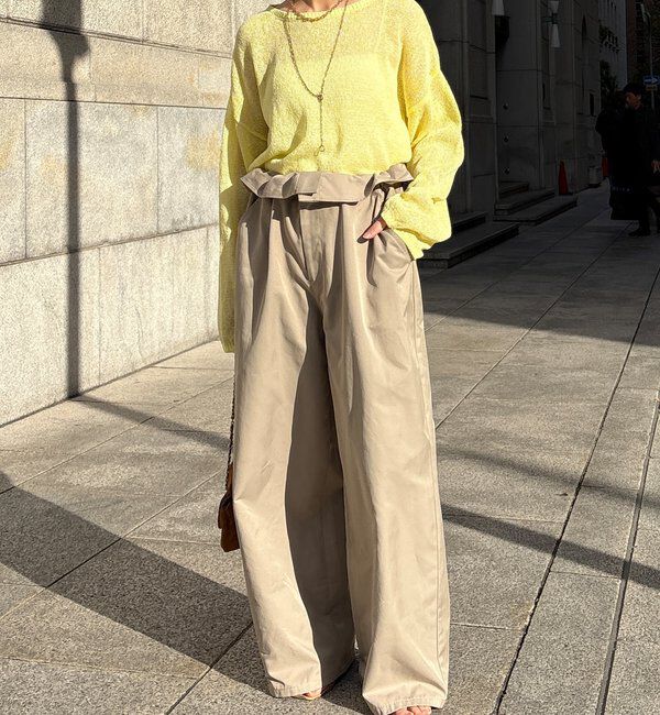  「ペーパーヤーンプルオーバー」|ニット・セーター|