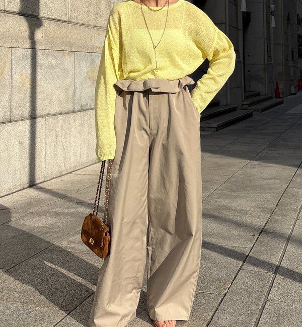  「ペーパーヤーンプルオーバー」|ニット・セーター|