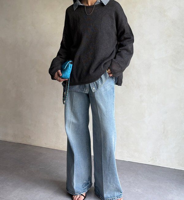  「ペーパーヤーンプルオーバー」|ニット・セーター|