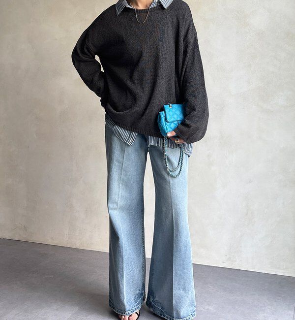  「ペーパーヤーンプルオーバー」|ニット・セーター|