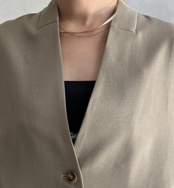  「【WEB限定】バックチュール重ねベスト」|ベスト・ジレ|