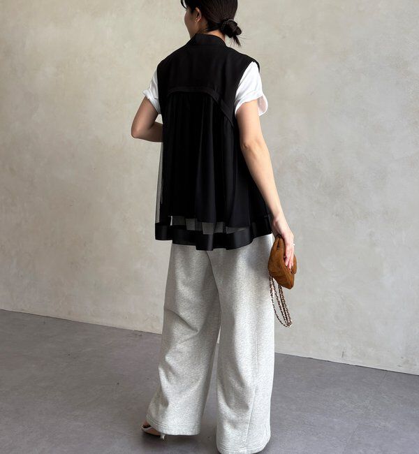  「【WEB限定】バックチュール重ねベスト」|ベスト・ジレ|