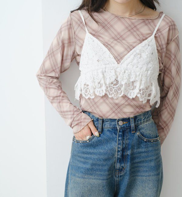  「レースキャミビスチェ」|キャミソール|