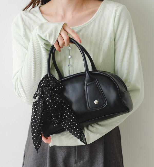  「【500ml ペットボトル収納可】フラップカラーボストンBAG」|トートバッグ|