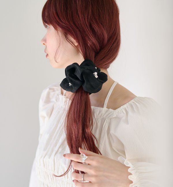  「【fiw.】フラワーステッチシュシュ」|その他|