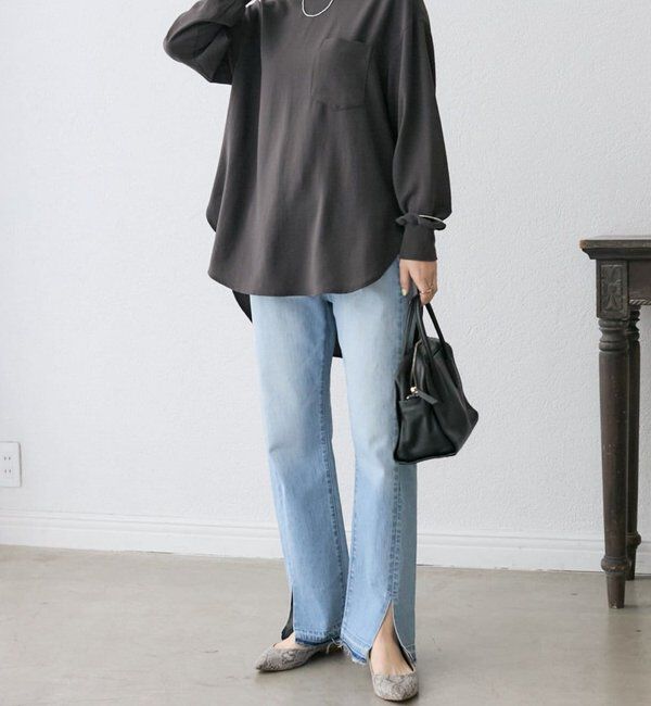  「【さらっと着やすい！/冷房・日焼け対策◎】ジョーゼットポケットブラウス」|シャツ・ブラウス|