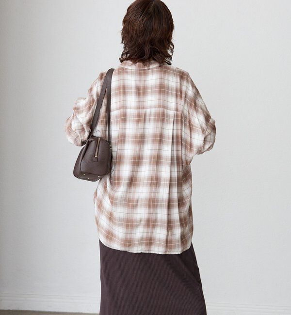  「ウォッシュドチェックワイドシャツ」|シャツ・ブラウス|