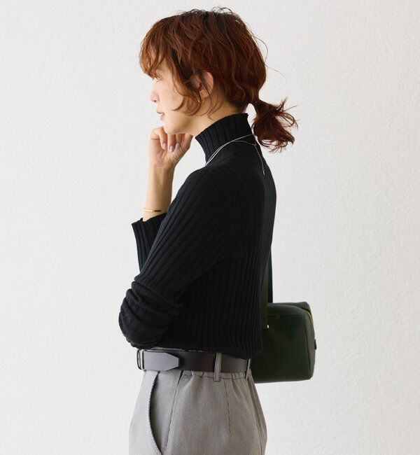  「【新色追加・リバイバル】シルクカシミヤリブニット」|ニット・セーター|