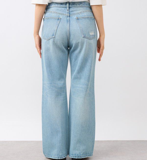  「【MONN.:.(モン)】セミフレアリペアデニム」|デニム|