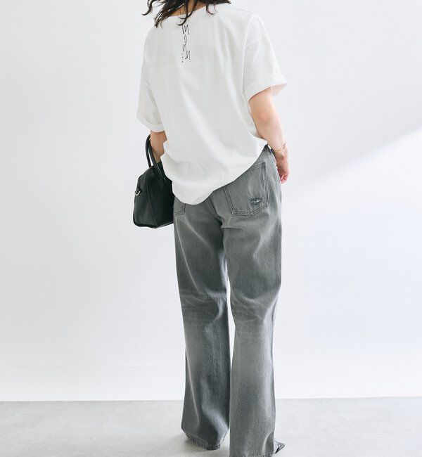  「【MONN.:.(モン)】セミフレアリペアデニム」|デニム|