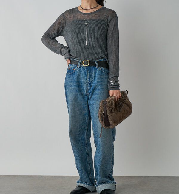  「【MONN.:.(モン)】OKAYAMAストレートデニム」|デニム|