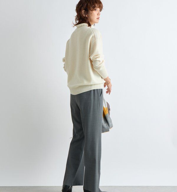  「【5色展開/万能トップス】ウール100NEWボトルネックニット」|ニット・セーター|