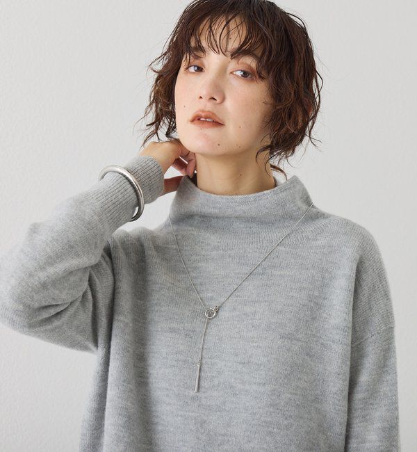  「【5色展開/万能トップス】ウール100NEWボトルネックニット」|ニット・セーター|