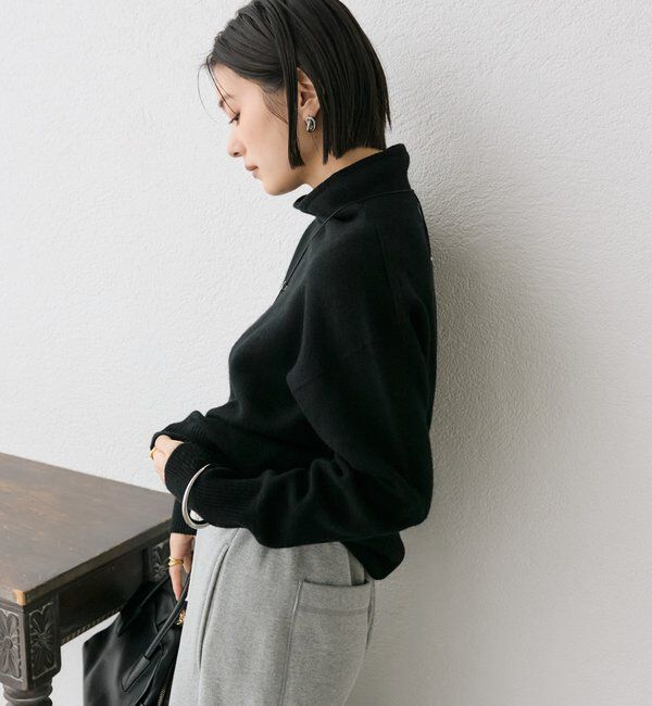  「【5色展開/万能トップス】ウール100NEWボトルネックニット」|ニット・セーター|