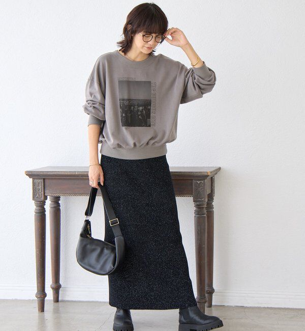  「【大人カジュアルに】2wayPhotoスウェット」|Tシャツ・カットソー|