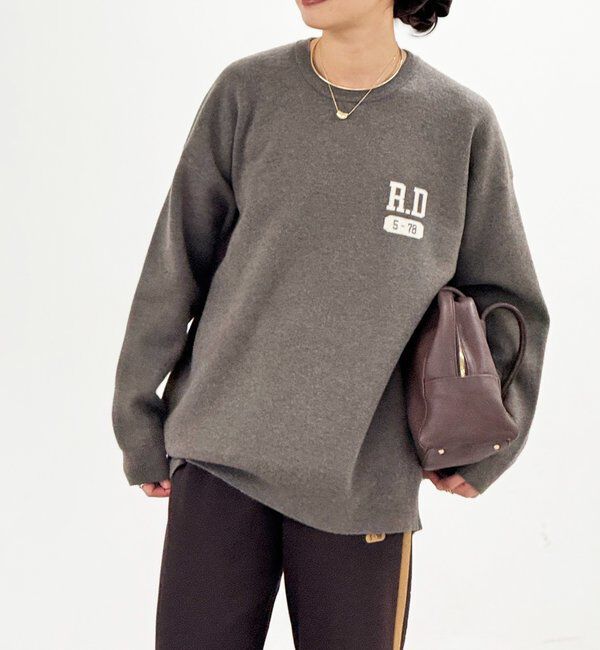  「【バックロゴが目を惹く】アスレチックロゴニット」|ニット・セーター|