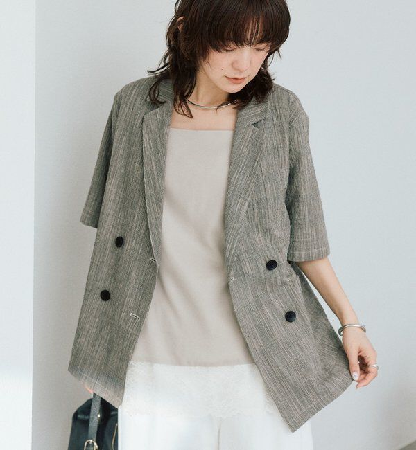  「【新色追加/鮮度抜群】レーストリムキャミソール」|シャツ・ブラウス|