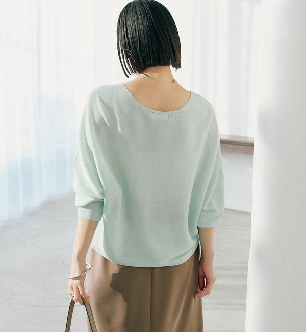  「【華やかな煌めき】ペーパースパングルニット」|ニット・セーター|