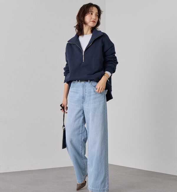  「【A・MONN(アモン)】ZIP SWEAT プルオーバー」|Tシャツ・カットソー|