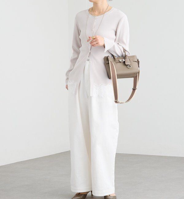  「【鮮度抜群】レーストリムカーディガン」|カーディガン|