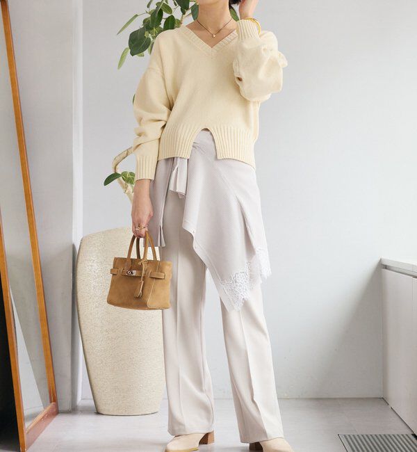  「【鮮度抜群】レーストリムカーディガン」|カーディガン|