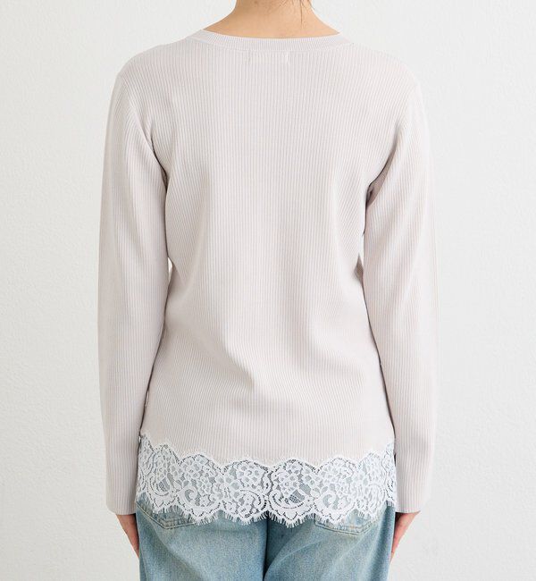  「【鮮度抜群】レーストリムカーディガン」|カーディガン|