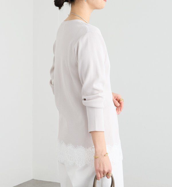  「【鮮度抜群】レーストリムカーディガン」|カーディガン|