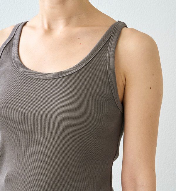  「【レイヤードスタイルに◎】ミニマルテレコタンク」|キャミソール|