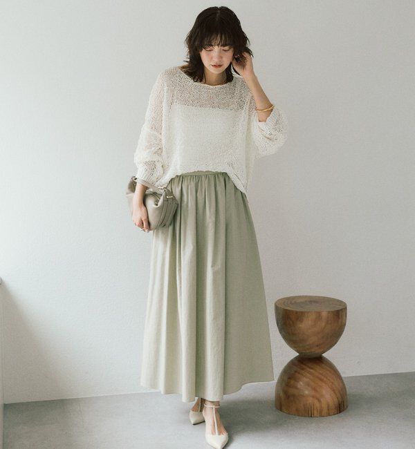  「【セットアップ対応可】フォルムギャザースカート」|スカート|