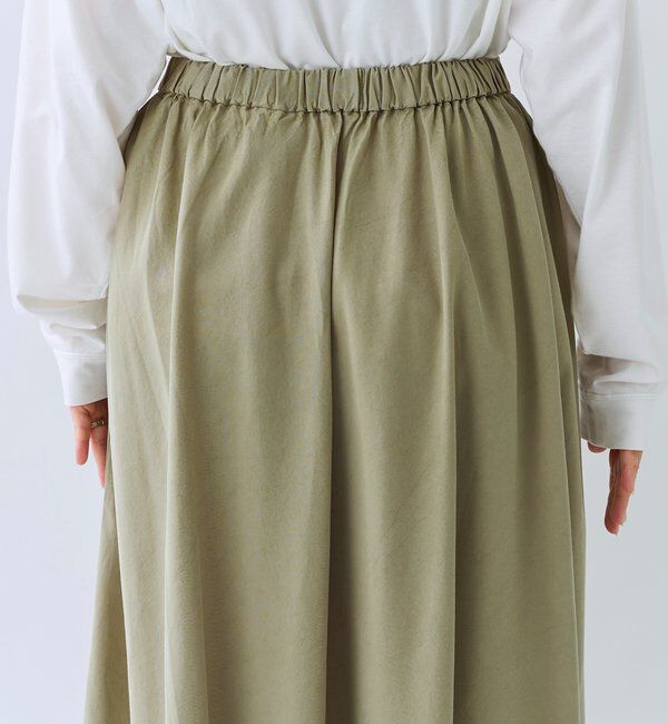  「【セットアップ可/上品な落ち感】ガーメントダイフレアバイアススカート」|スカート|