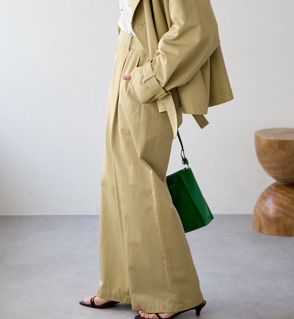  「【A・MONN(アモン)】スムースワイドパンツ」|その他|