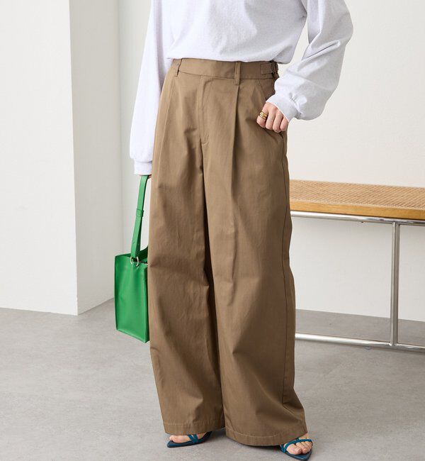  「【A・MONN(アモン)】スムースワイドパンツ」|その他|