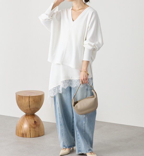  「予約【ご好評につき追加販売決定！】バイアスヘムレースキャミソール」|シャツ・ブラウス|