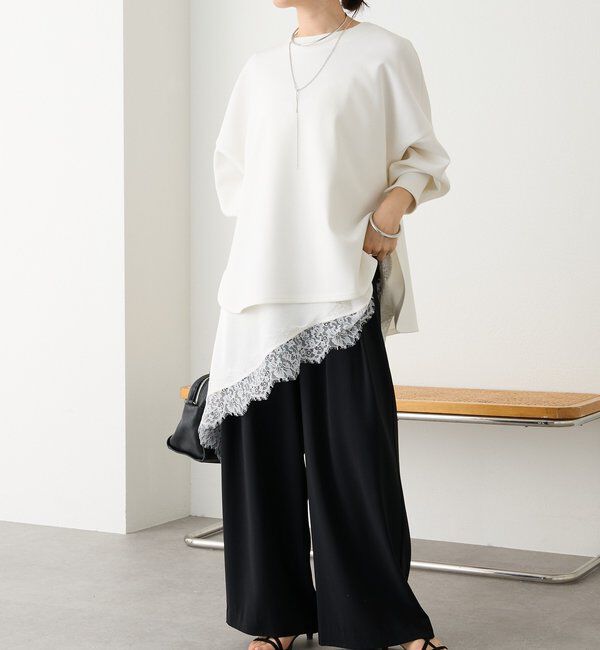 「予約【ご好評につき追加販売決定！】バイアスヘムレースキャミソール」|シャツ・ブラウス|