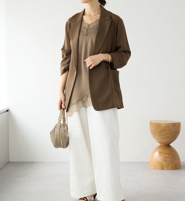  「予約【ご好評につき追加販売決定！】バイアスヘムレースキャミソール」|シャツ・ブラウス|