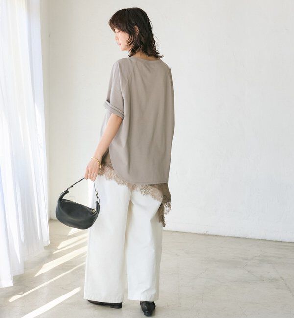  「予約【ご好評につき追加販売決定！】バイアスヘムレースキャミソール」|シャツ・ブラウス|