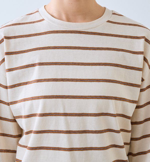  「【大人のボーダーTシャツ】マルチボーダーゴブソデTee」|Tシャツ・カットソー|