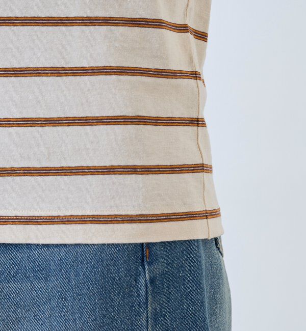  「【大人のボーダーTシャツ】マルチボーダーゴブソデTee」|Tシャツ・カットソー|