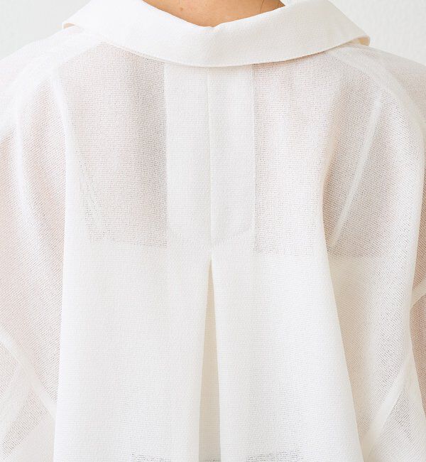  「予約【涼し気な抜け感】メッシュスキッパーシャツ」|シャツ・ブラウス|