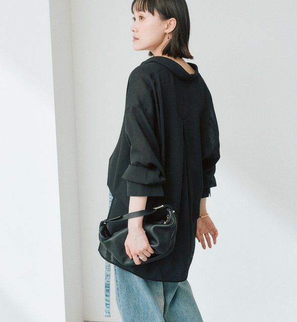  「予約【涼し気な抜け感】メッシュスキッパーシャツ」|シャツ・ブラウス|