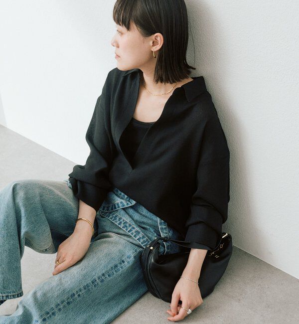  「予約【涼し気な抜け感】メッシュスキッパーシャツ」|シャツ・ブラウス|