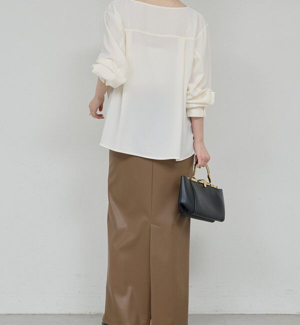  「フロントドレープブラウス」|シャツ・ブラウス|