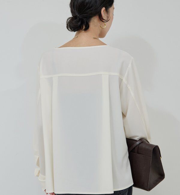  「フロントドレープブラウス」|シャツ・ブラウス|