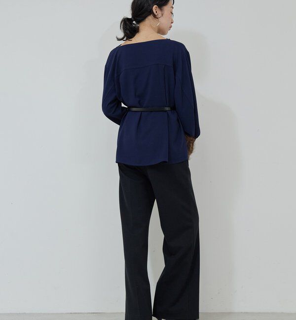  「フロントドレープブラウス」|シャツ・ブラウス|