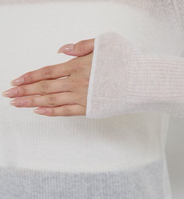  「【HERITANOVUM】 クルーリブニット」|ニット・セーター|