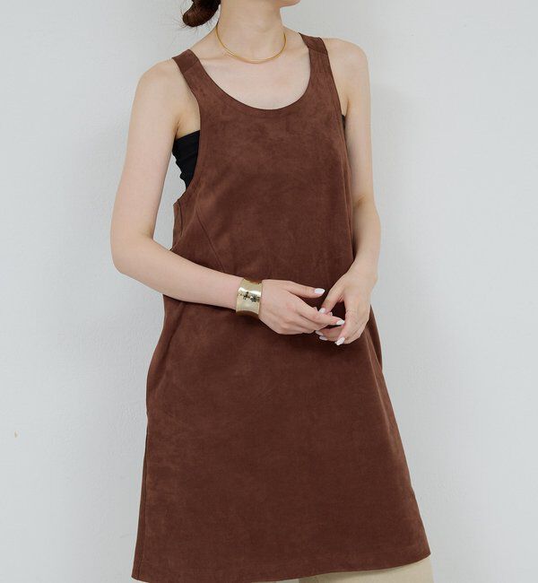  「【HERITANOVUM】エコスエードミニドレス」|ワンピース|